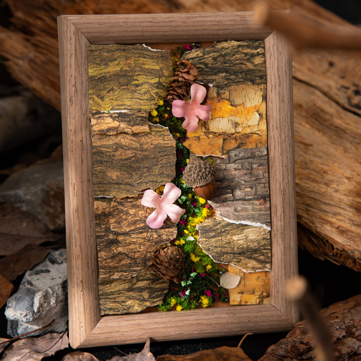 Tree Pattern Marks Scrapbooking Paper