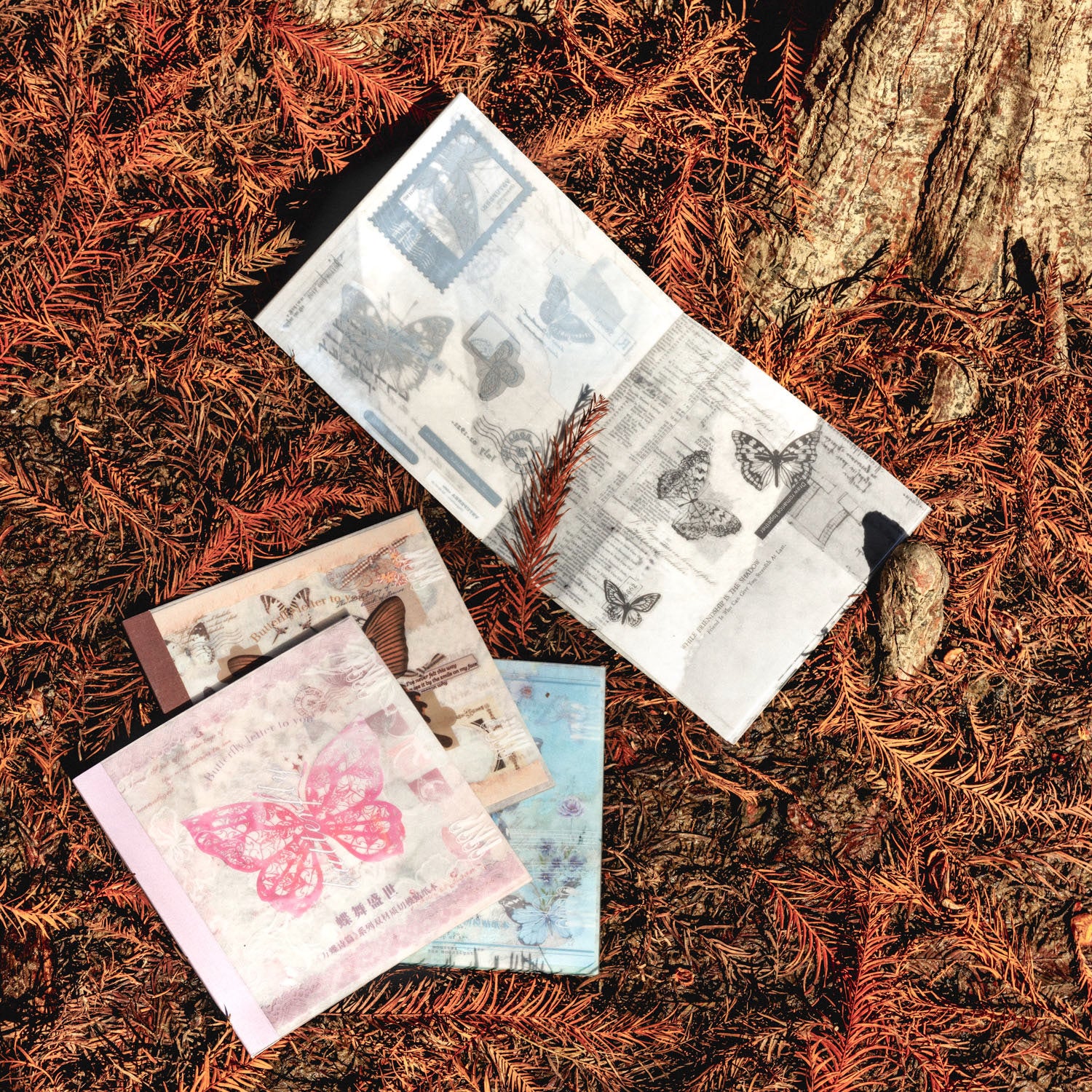 Butterfly Poem Pre-cut Washi&PET Sticker Book