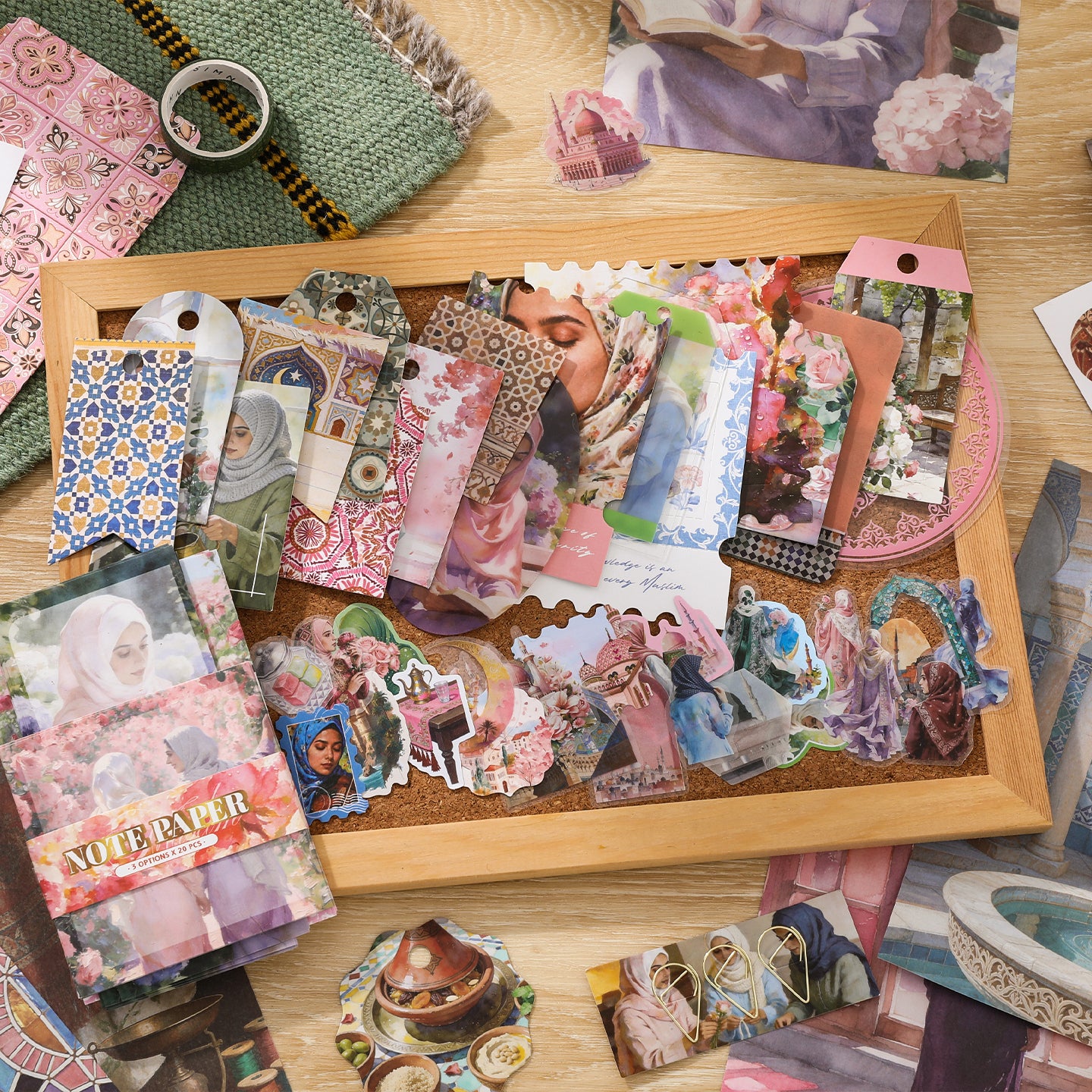 Blossom Hijab Scrapbooking Box For Scrapbooking and Journaling | MOOBOOM