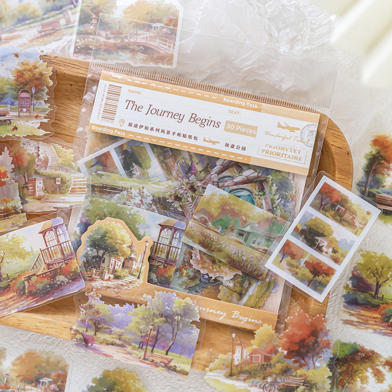 The beginning of the journey PET Sticker