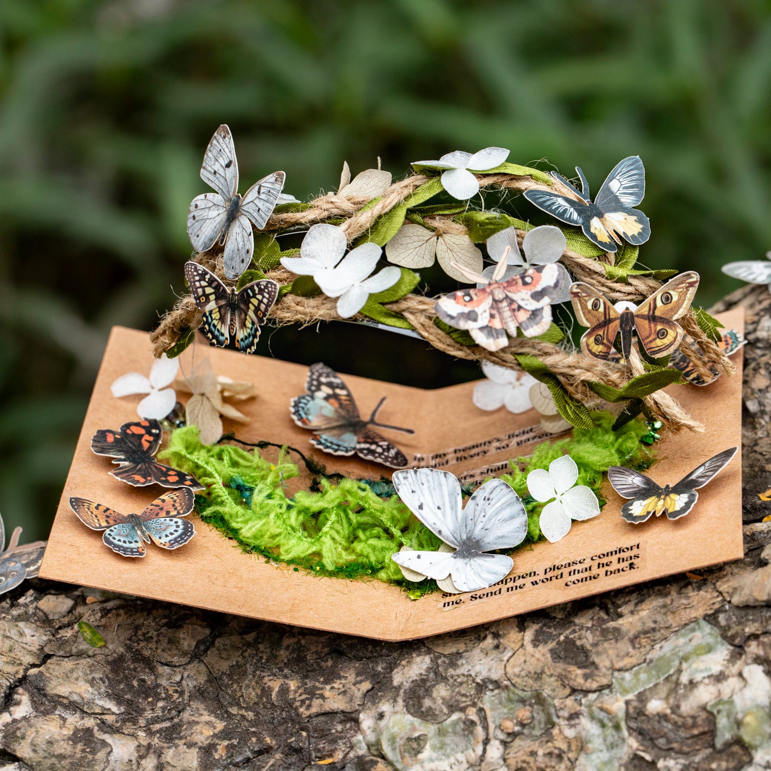 Vintage Butterfly Paper Sticker