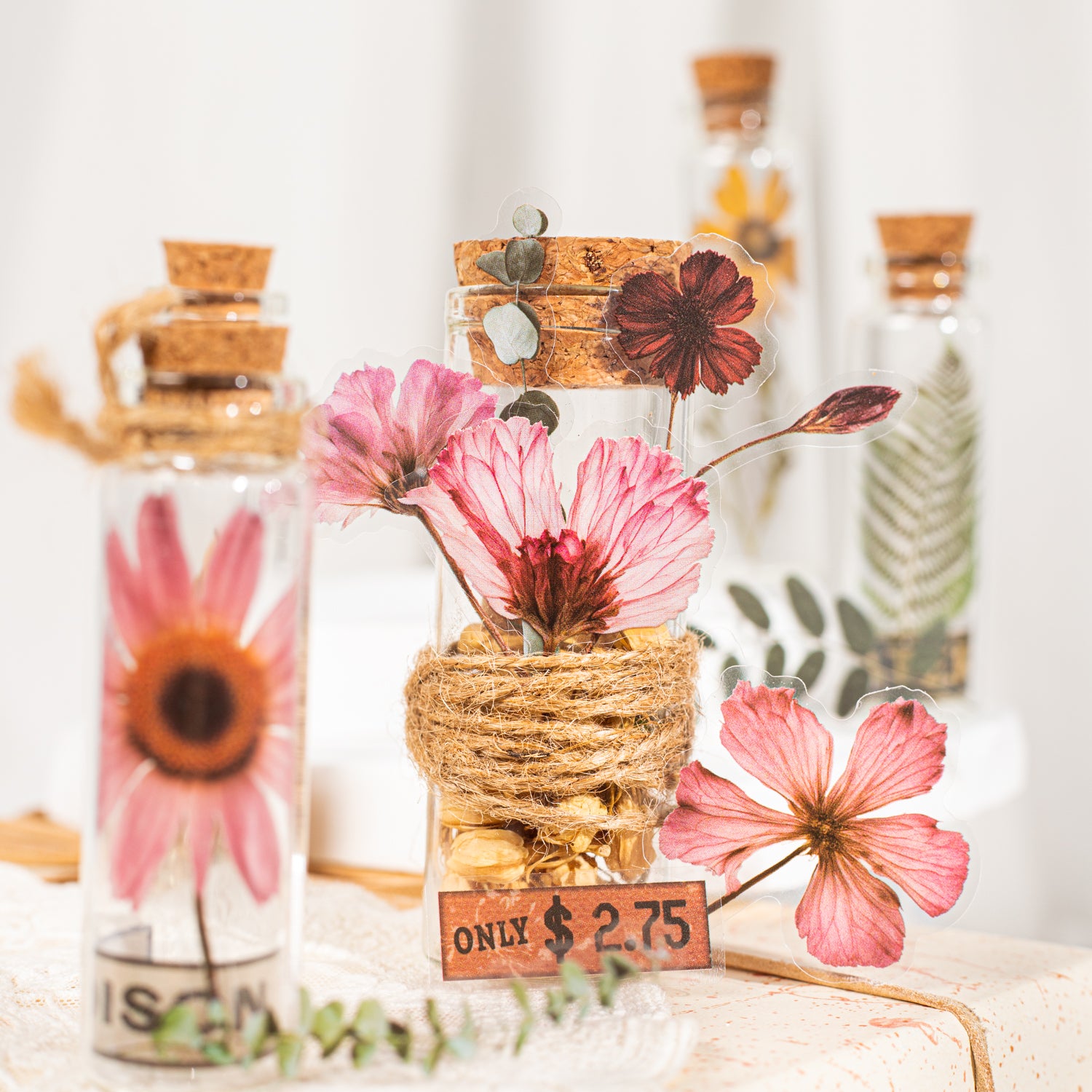 Dried Flower Handbook PET Sticker