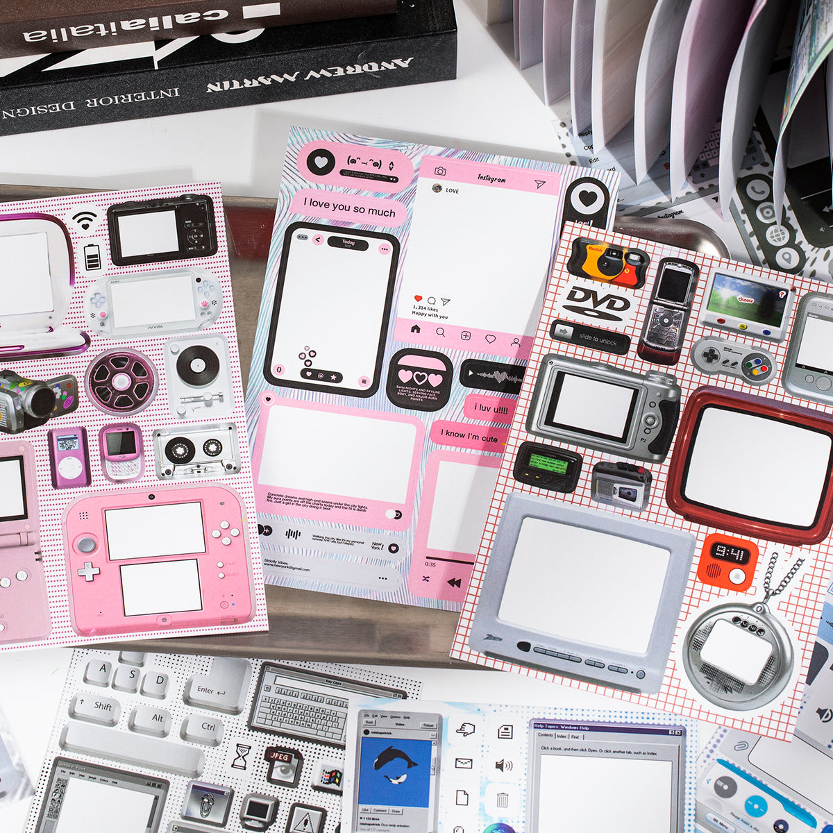 Digital Diary Pre-cut Sticker Book