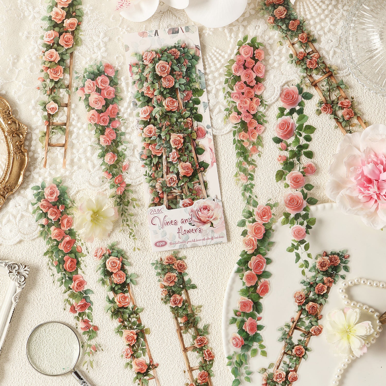 Flower Vine PET Sticker