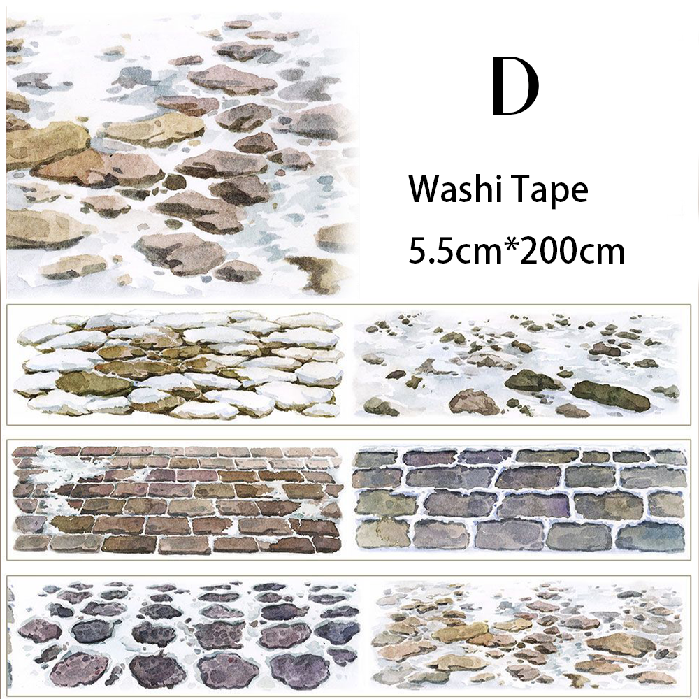 【ZERO】Roads/Walls/Floor/Steps Landscaping Tape (67 Styles) (Whole Roll Tape)