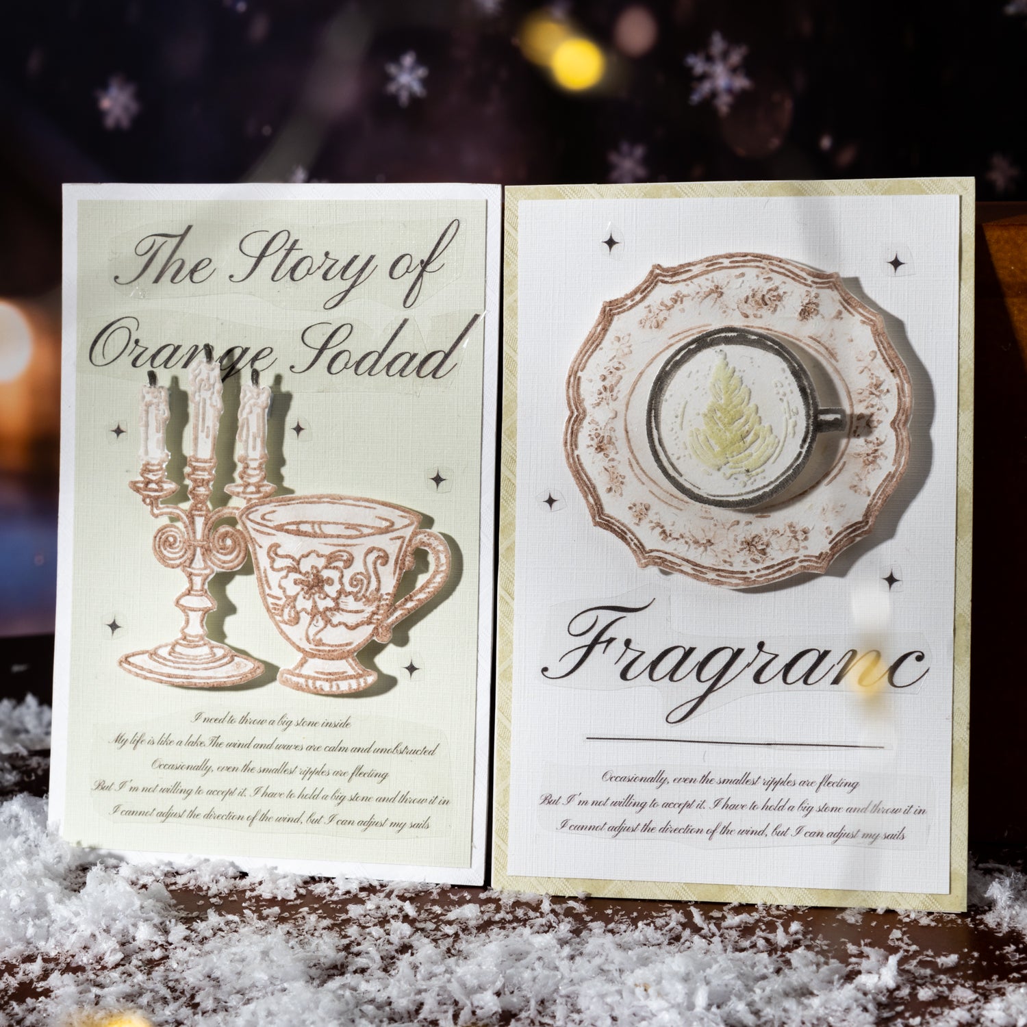 Snow-Creations series PET 3D foam stickers