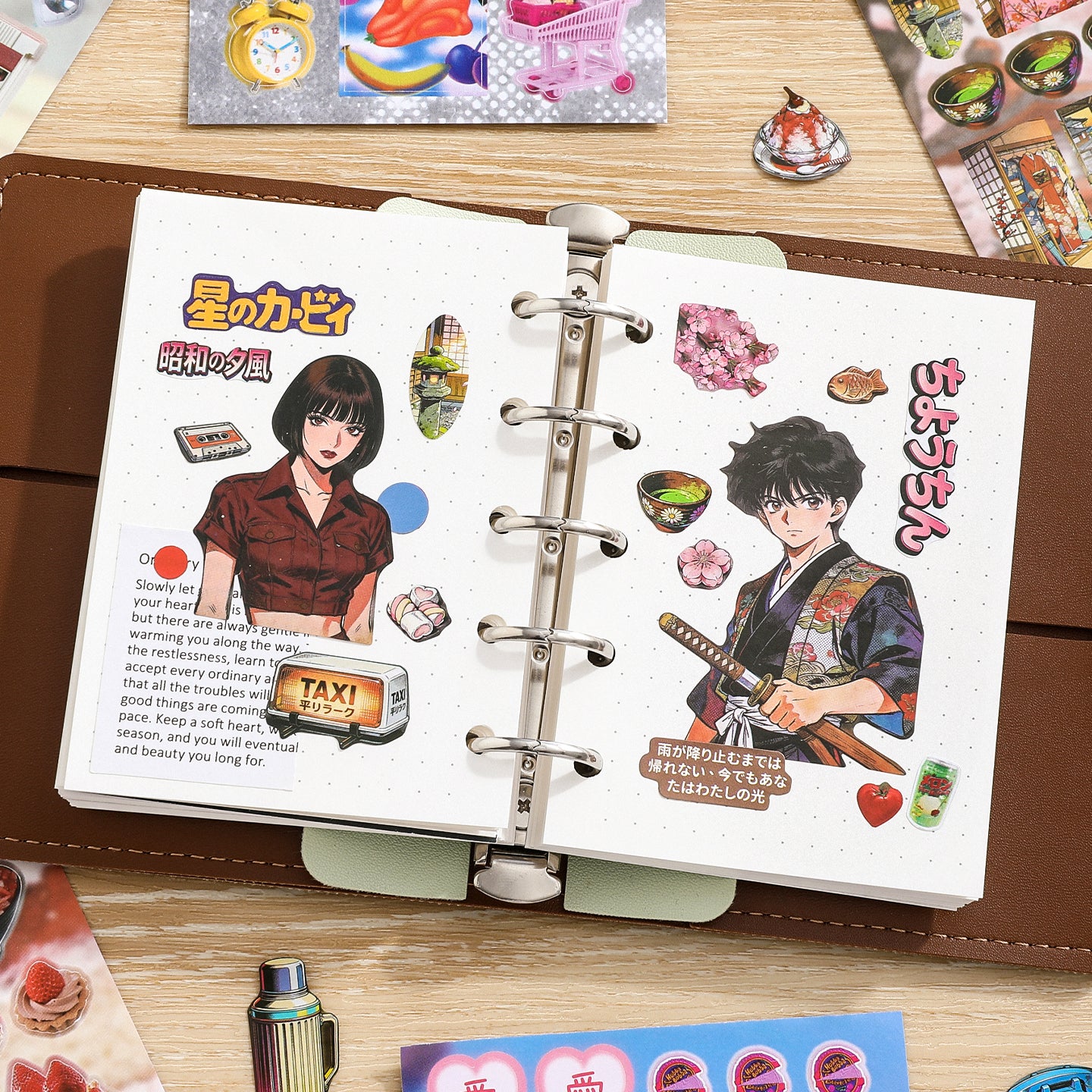 Japanese Lifestyle Aesthetics Pre-cut Sticker Book