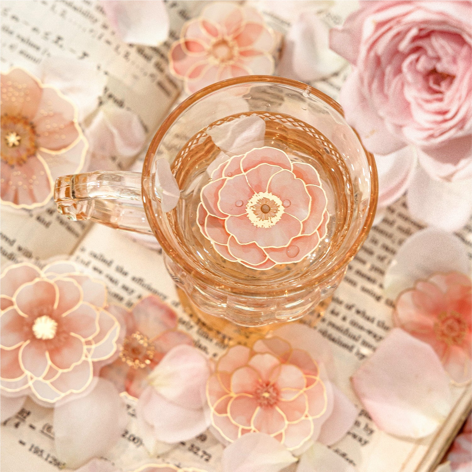Whispers of Blossoms Flower PET Sticker