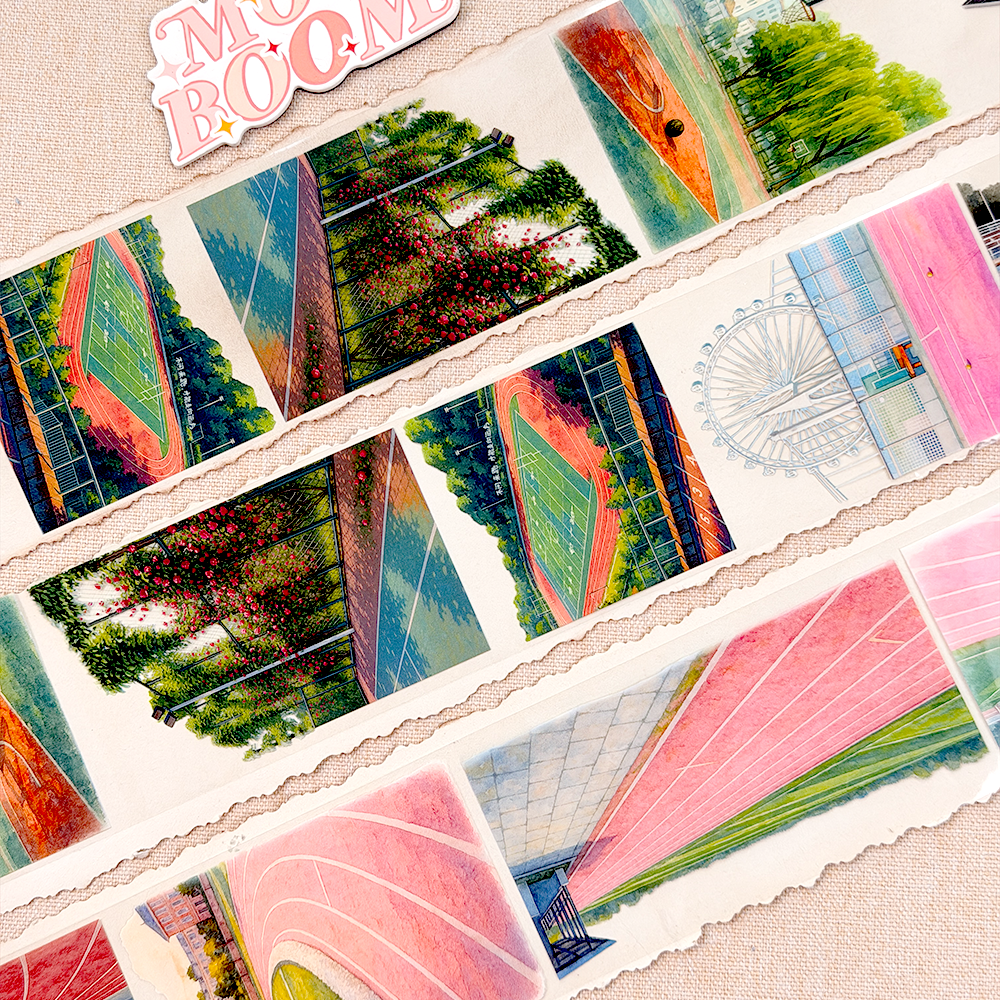【NaiDong】Campus Running Track Landscape PET Tape