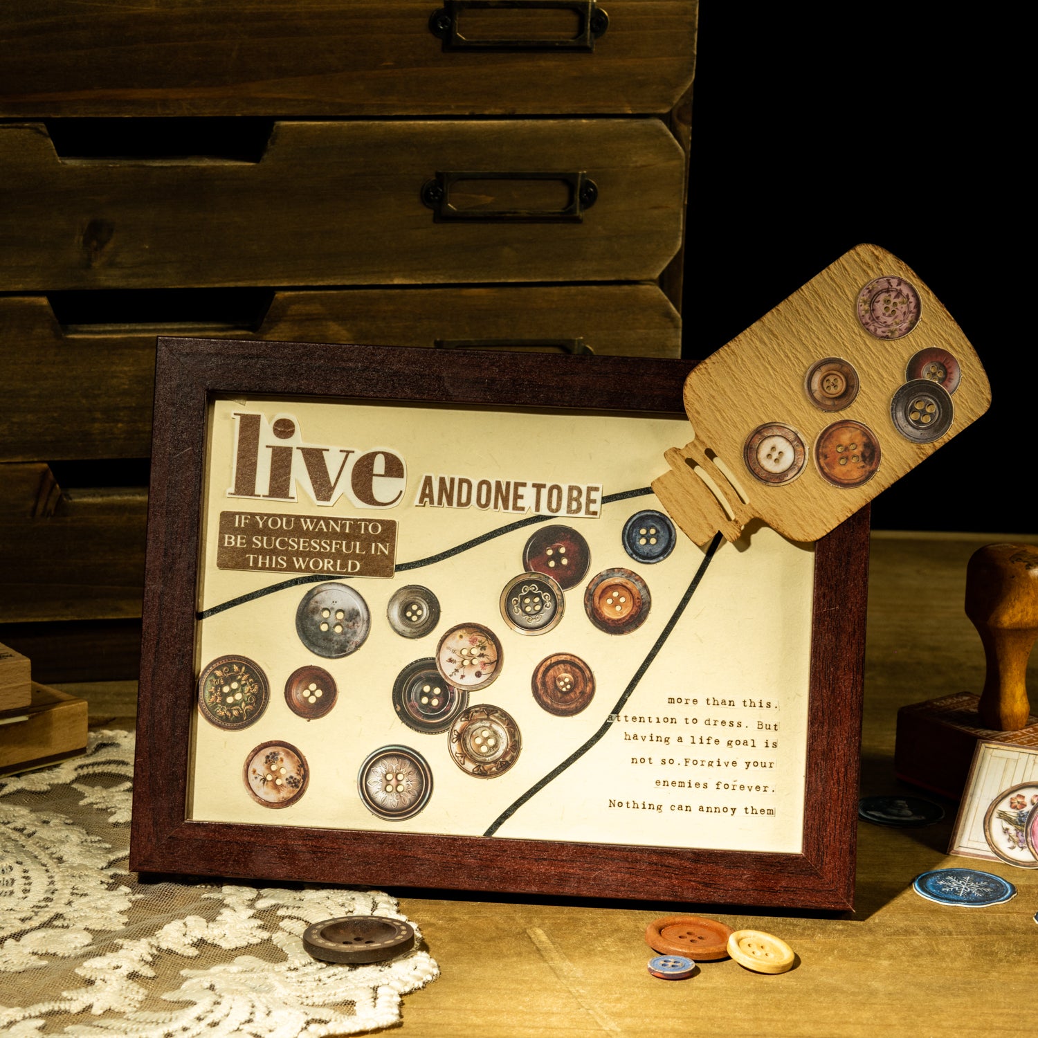 My Tent Table Writing Paper Sticker