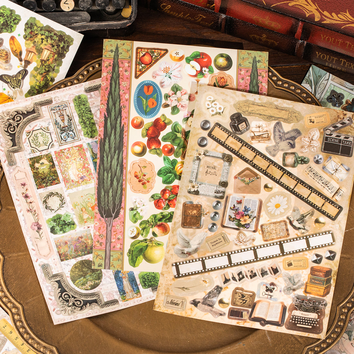 Vintage Treasury Pre-cut Sticker Book