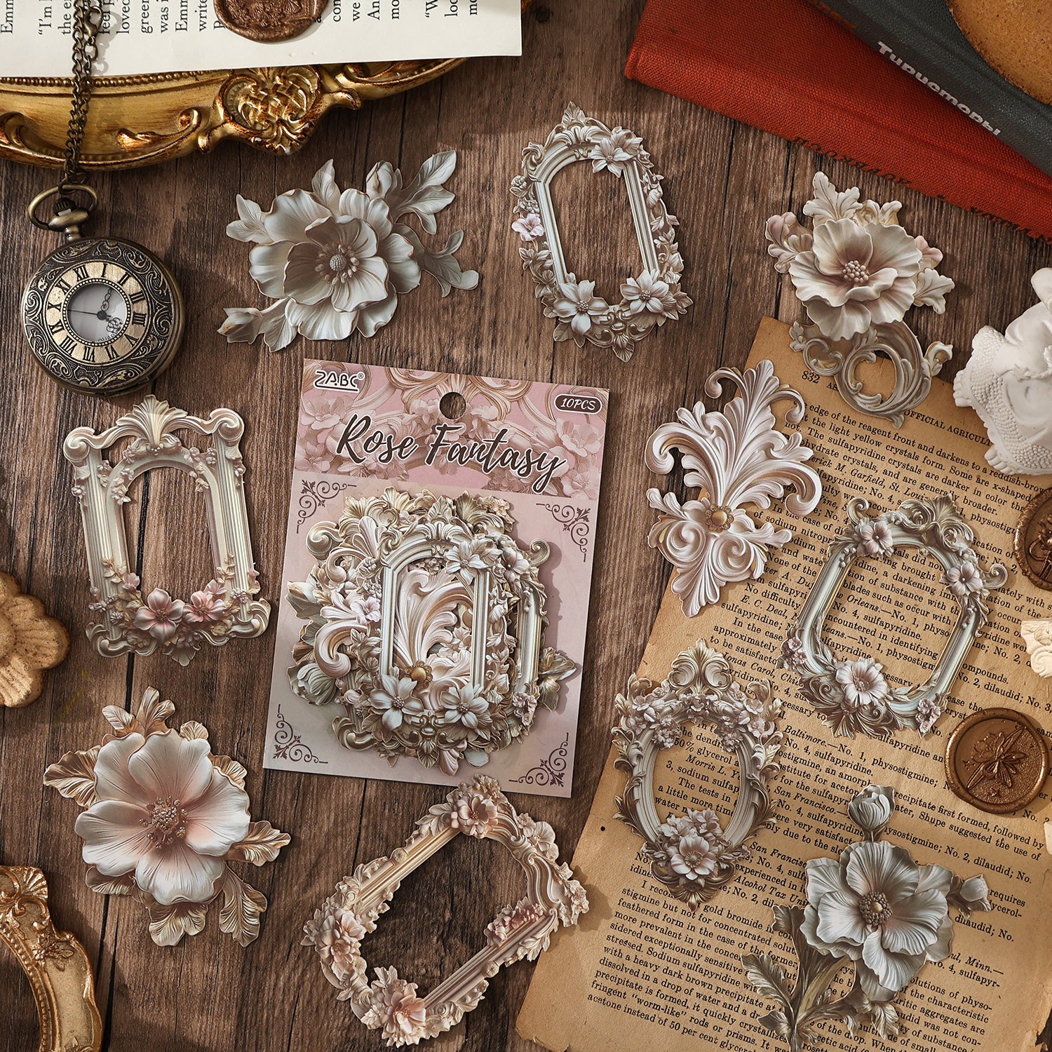 Opulent European Charm Frame Paper Sticker