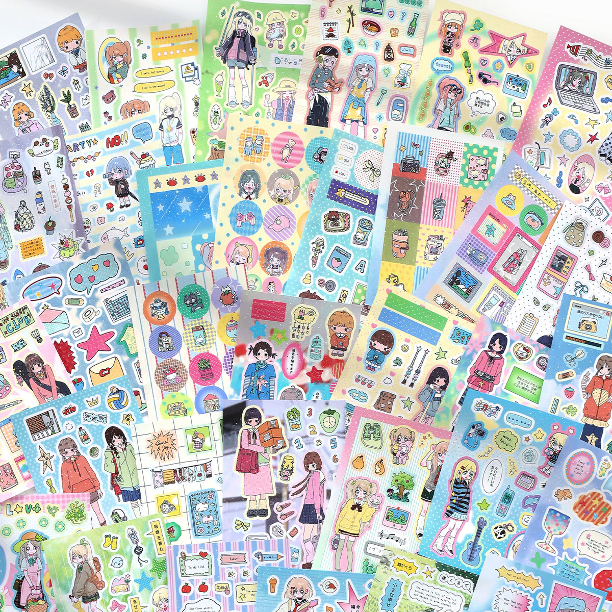 Neon Era Pre-cut Sticker Book