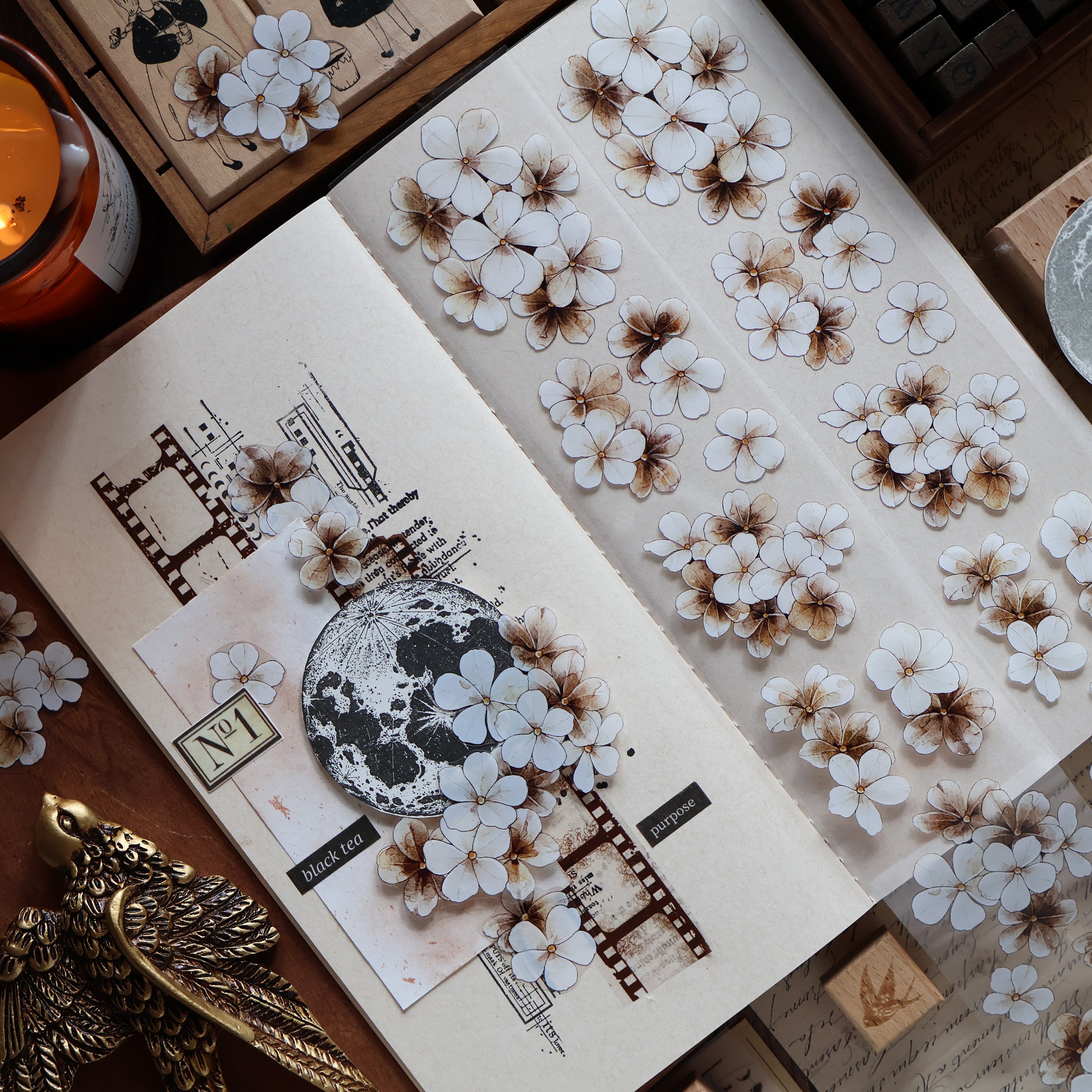 Evening Flowers Tape (5cm*100cm)