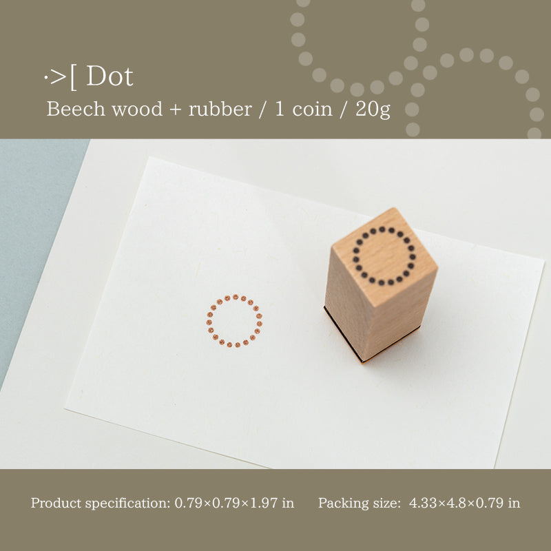 Basic Geometric Wooden Stamps