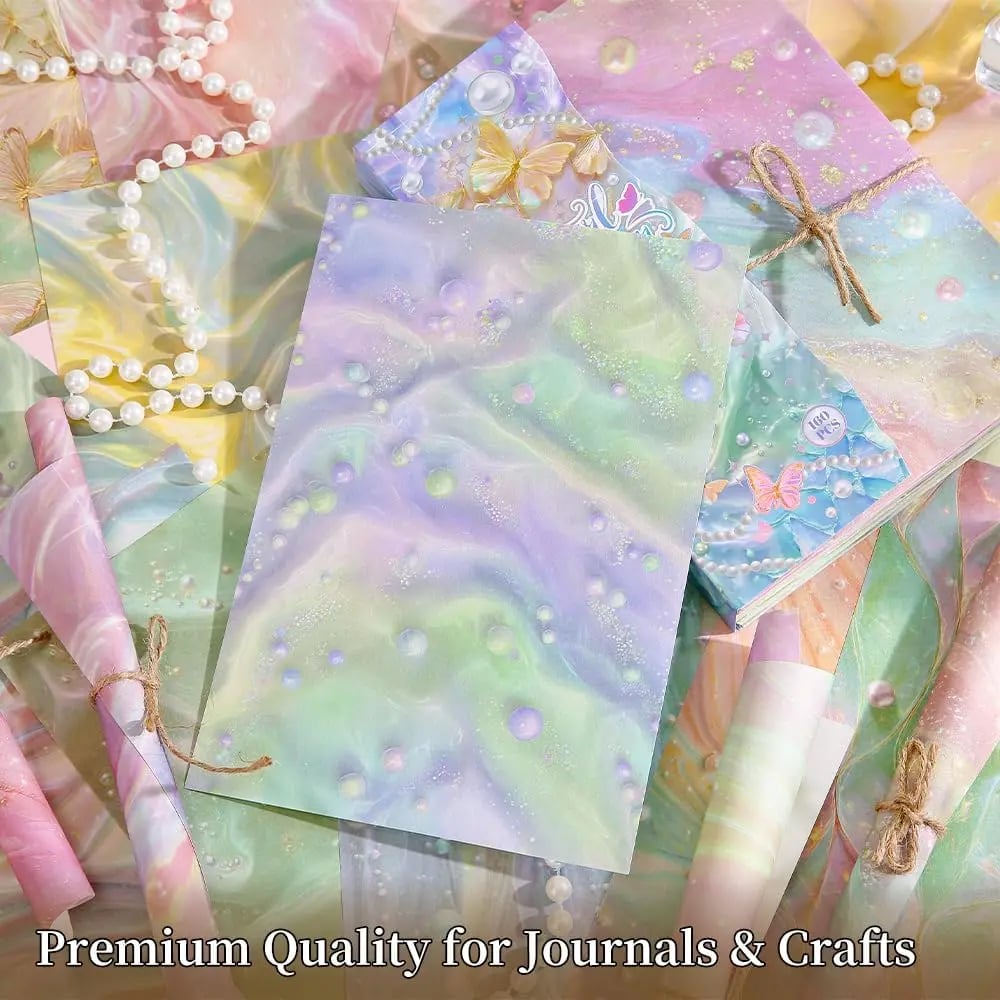 Pearlescent Scrapbook Paper (160 Pcs)