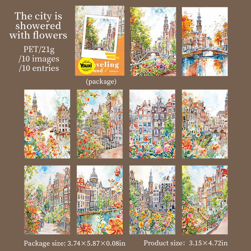 Circumnavigation Background PET Sticker