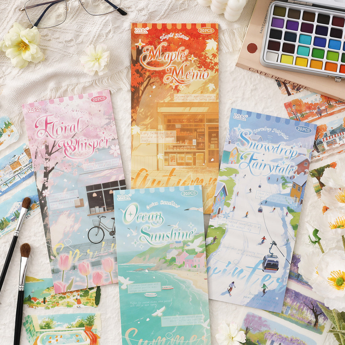 Four Seasons Appreciation Sticker Book for journaling and scrapbooking