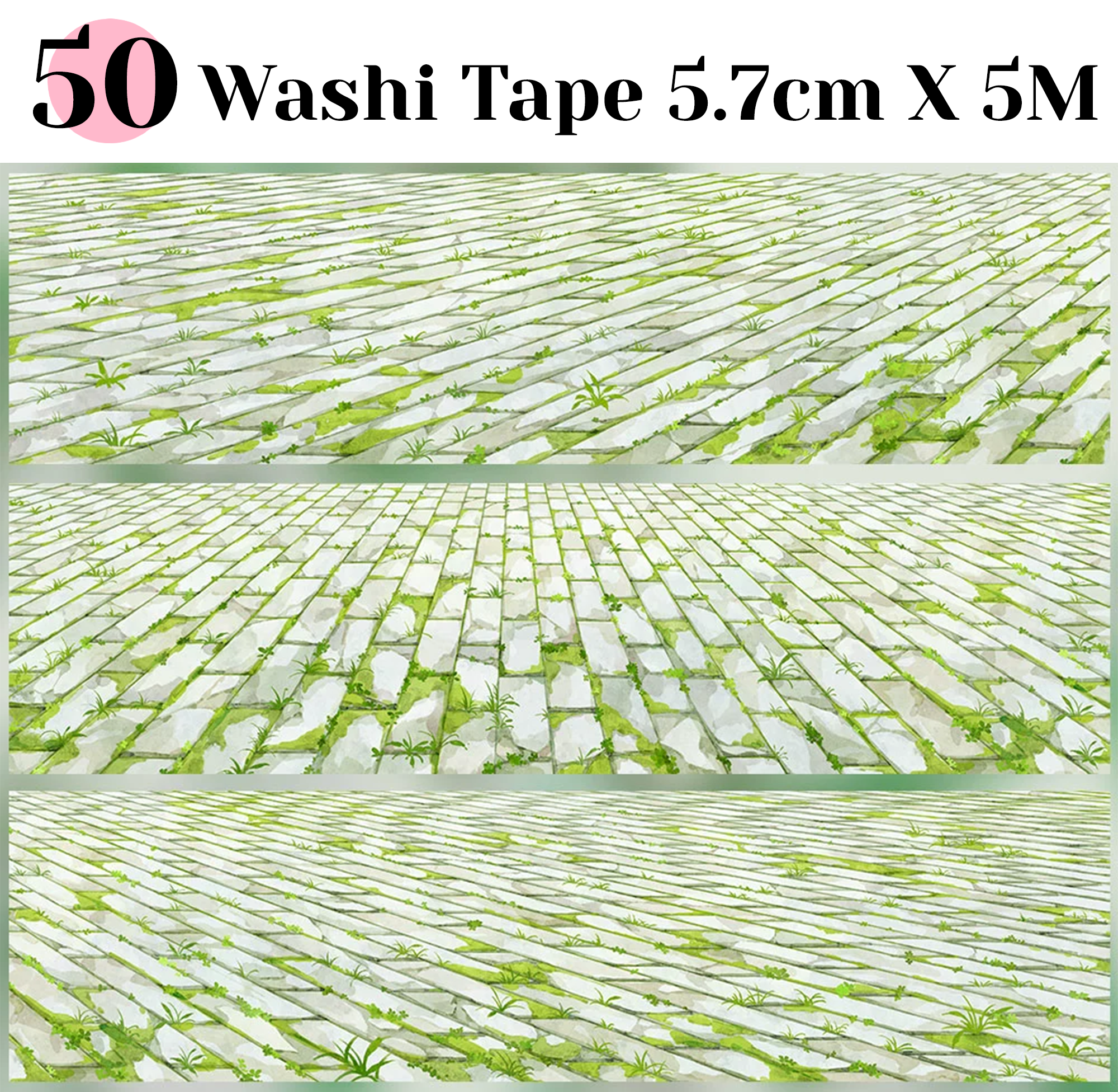 【ZERO】Roads/Walls/Floor/Steps Landscaping Tape (67 Styles) (Whole Roll Tape)