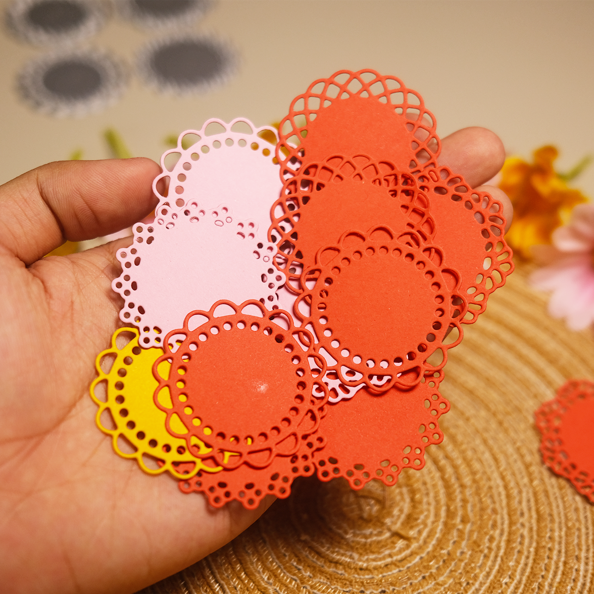 Mandala lace round Metal Cutting Die Set