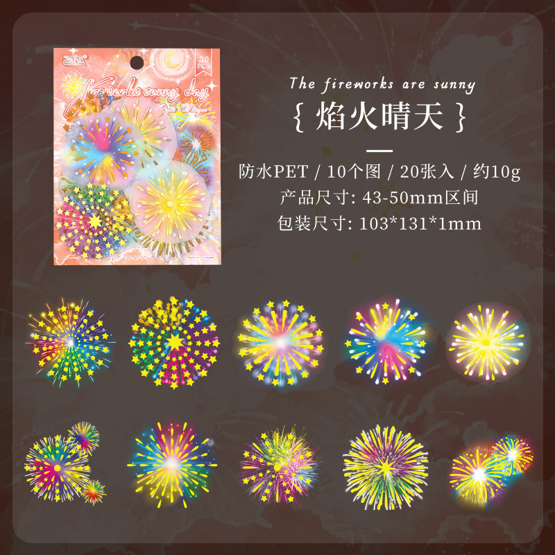 Fluorescent Night Language PET Sticker