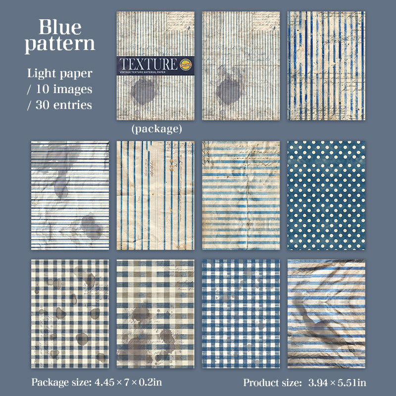 Time Weave Series Vintage Texture Scrapbooking Paper