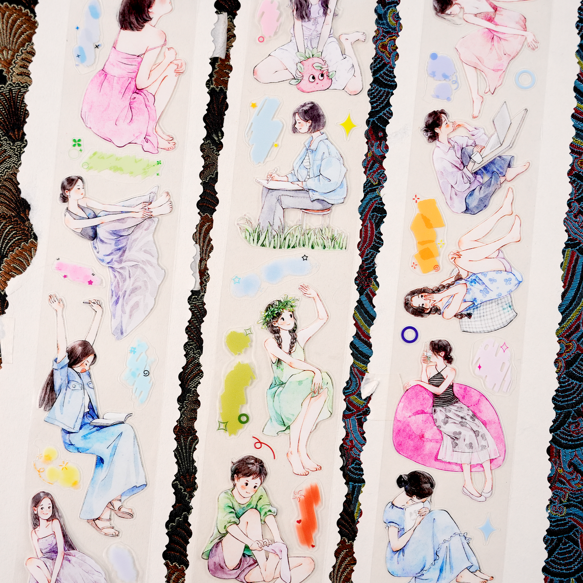 【NEW】Relaxed Life Girl Character Tape