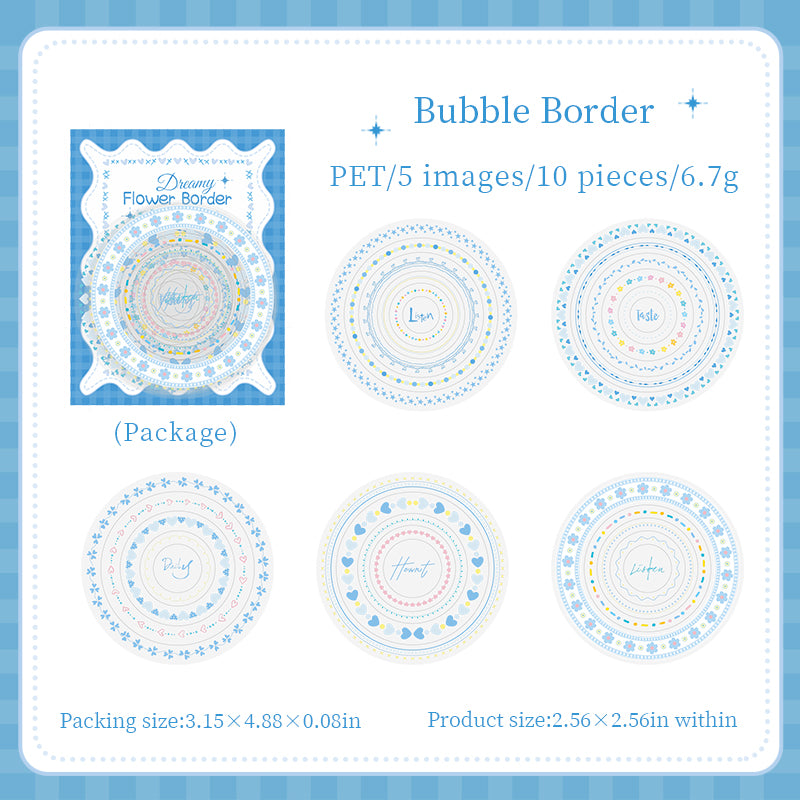 Whispering Dreams Lace Pre-cut PET Sticker for journaling and scrapbooking
