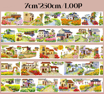 【SZCX】Sunward Flower Cove Landscape PET Tape