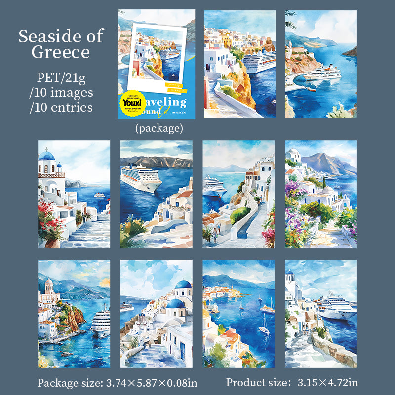 Circumnavigation Background PET Sticker