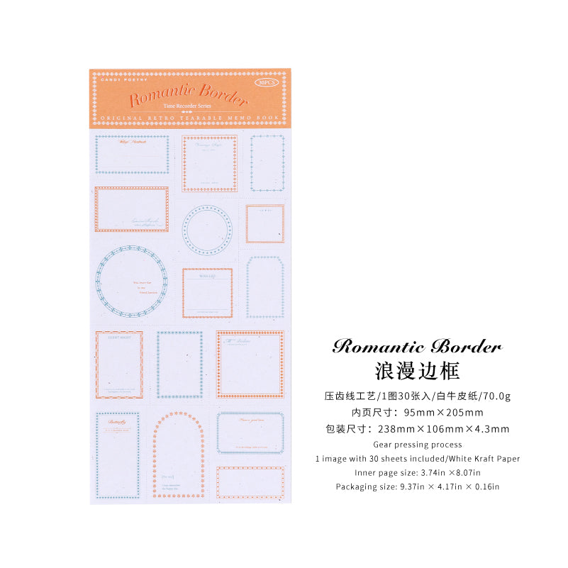 Time Recorder Series Memo Pad