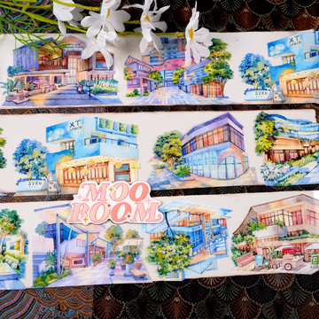 【XT】The city with fading lights Landscaping Tape