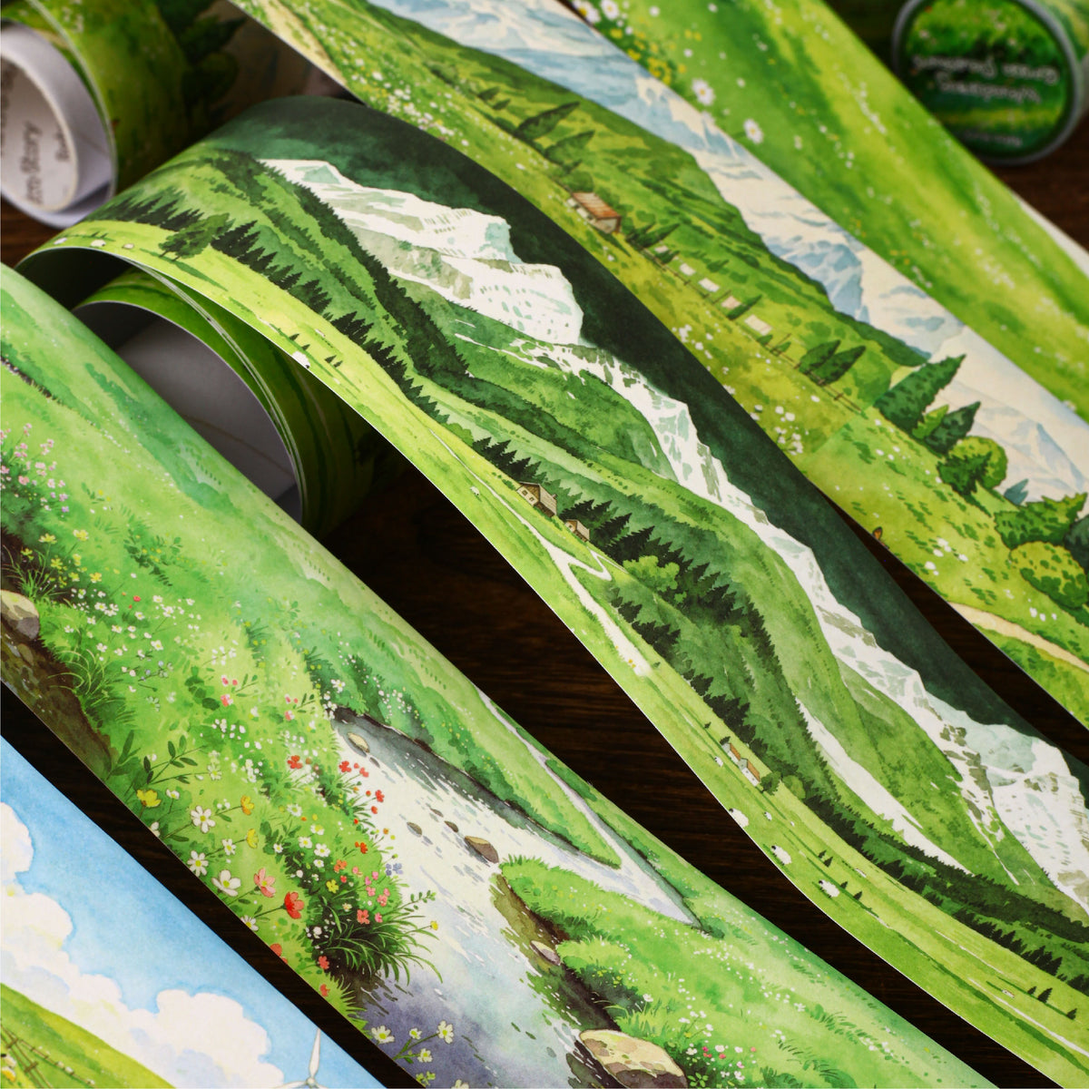Green Field Stroll Landscape Tape