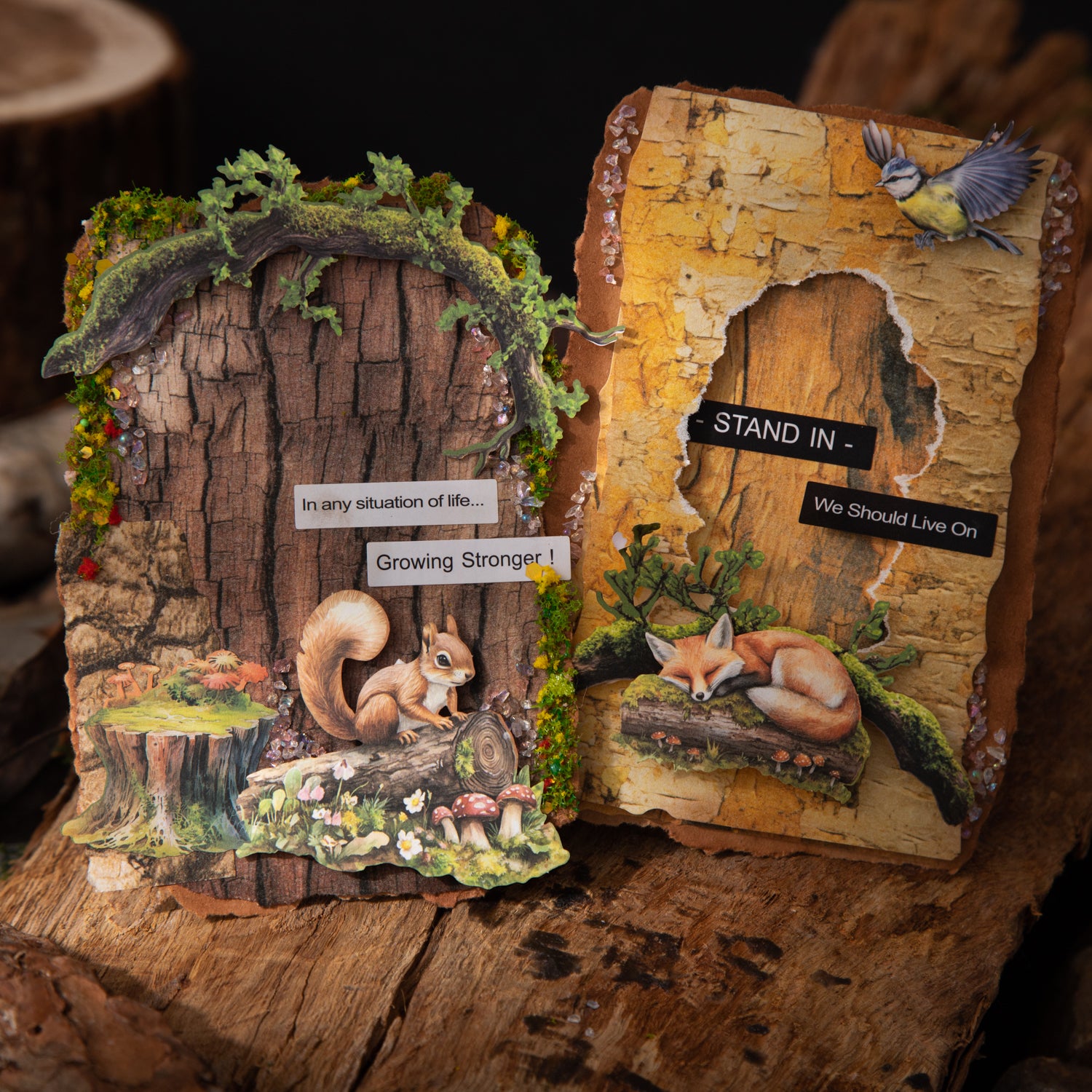 Tree Pattern Marks Scrapbooking Paper