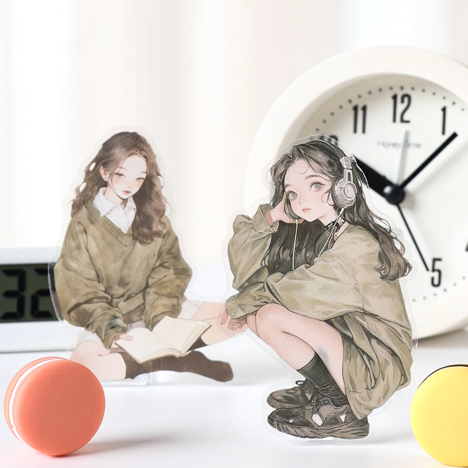 Fashion Character PET Stickers