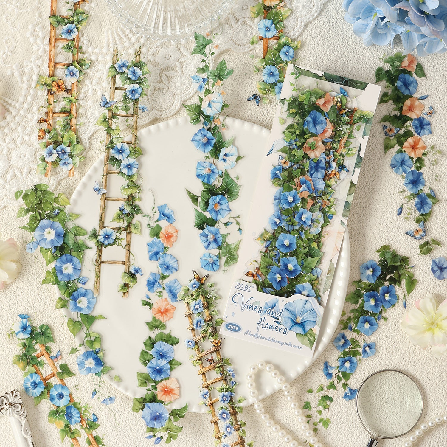 Flower Vine PET Sticker