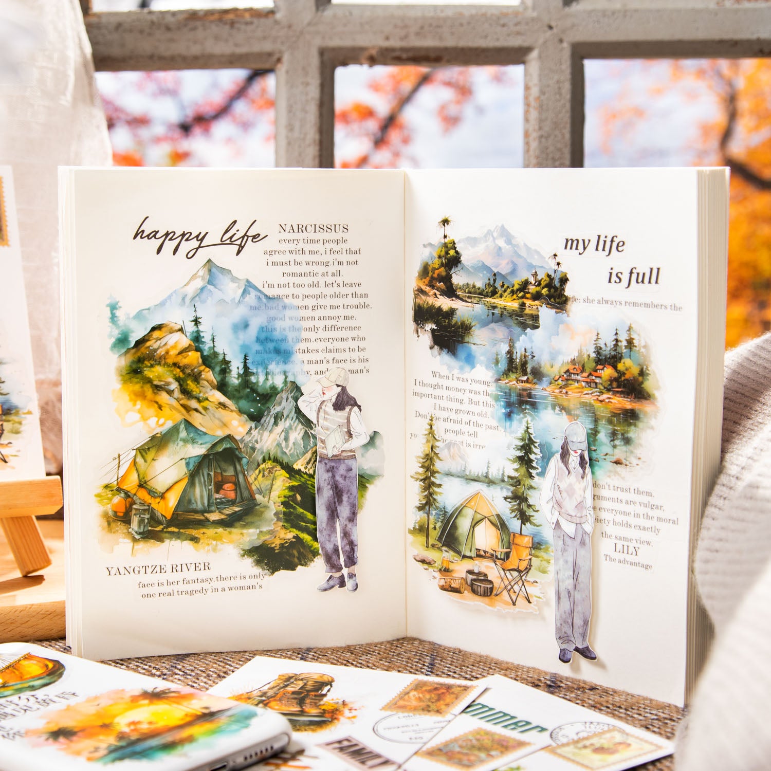 Scenery Faraway Scrapbooking PET Sticker