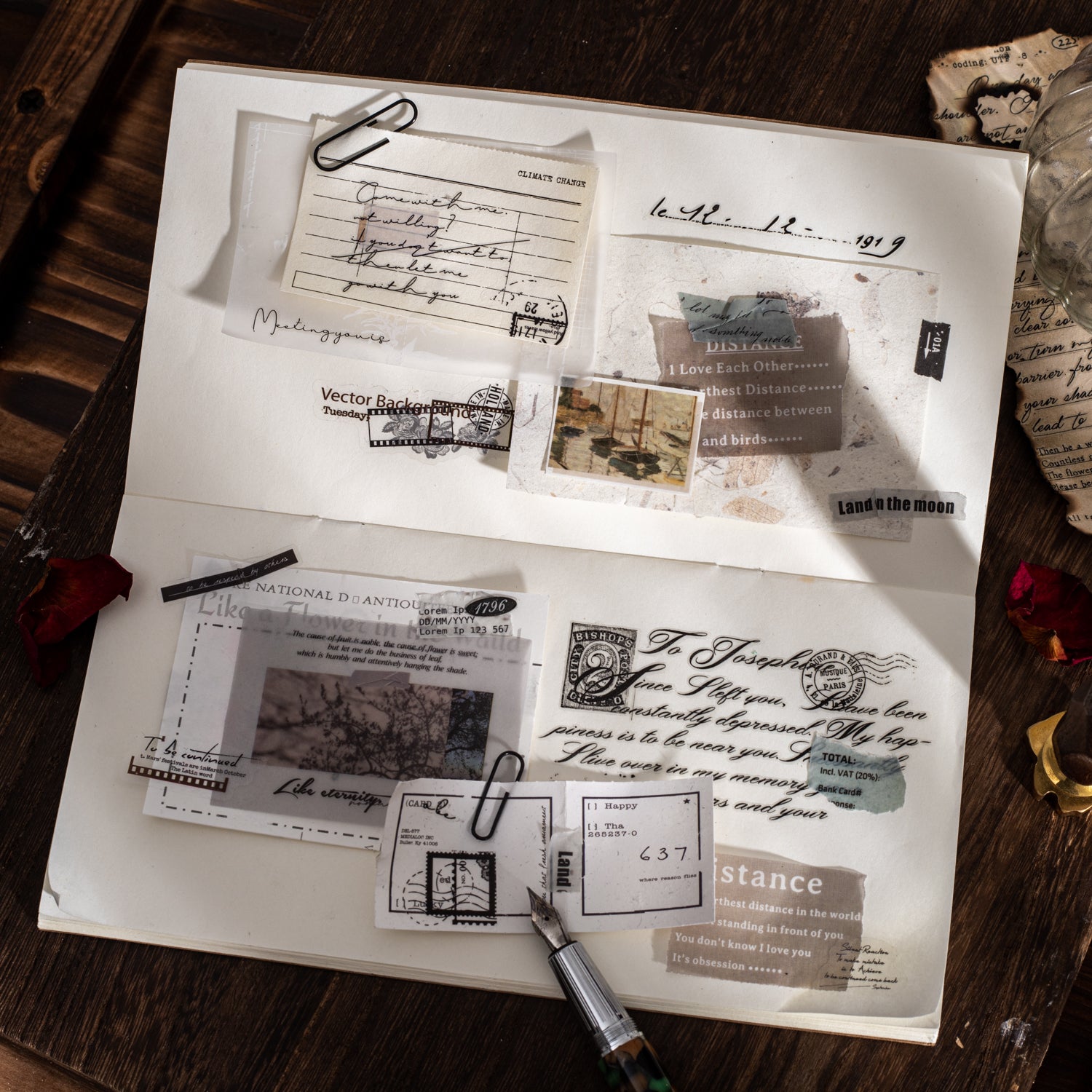 One Page Love Letter Transfer Sticker