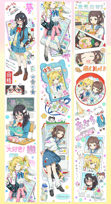 【Studio VI】High School Girl Character PET Tape