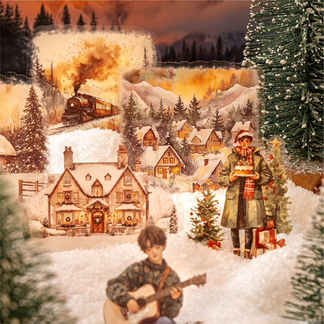 Snowscape Poetry PET Sticker