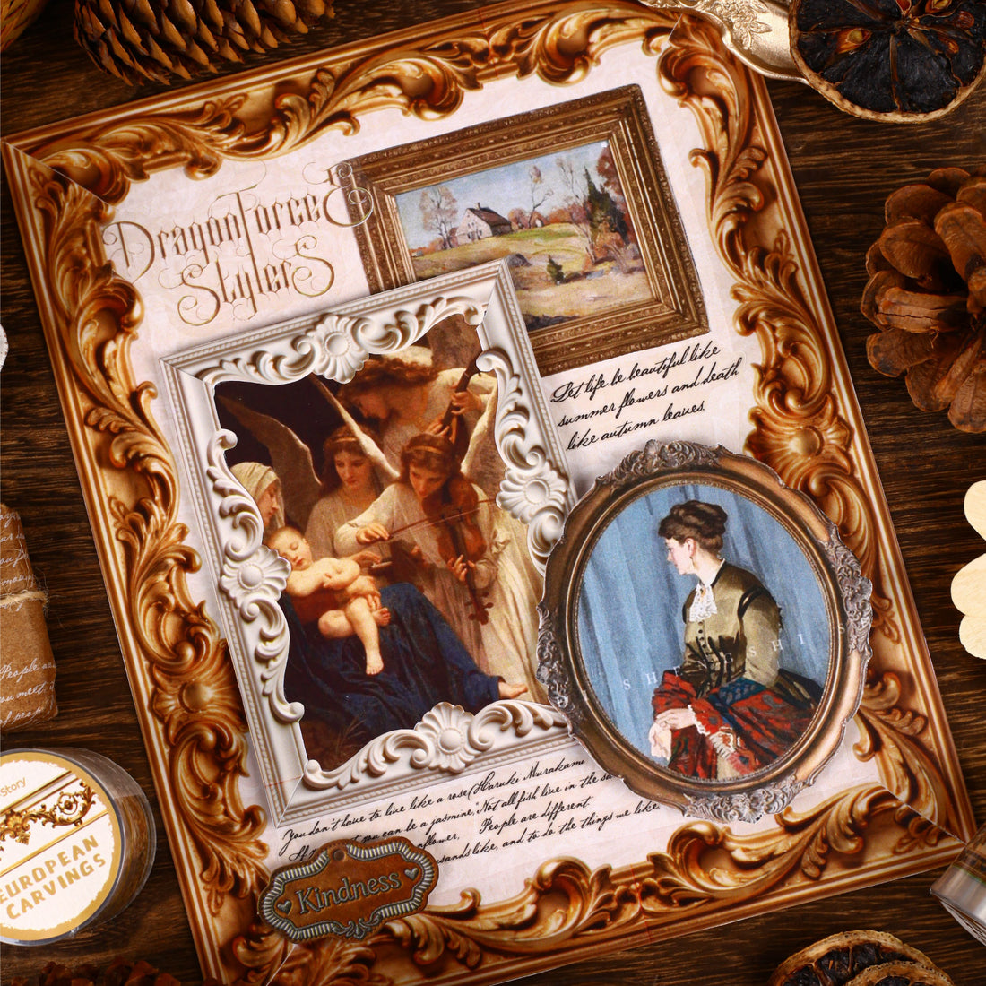 European Carved Patterns PET Tape