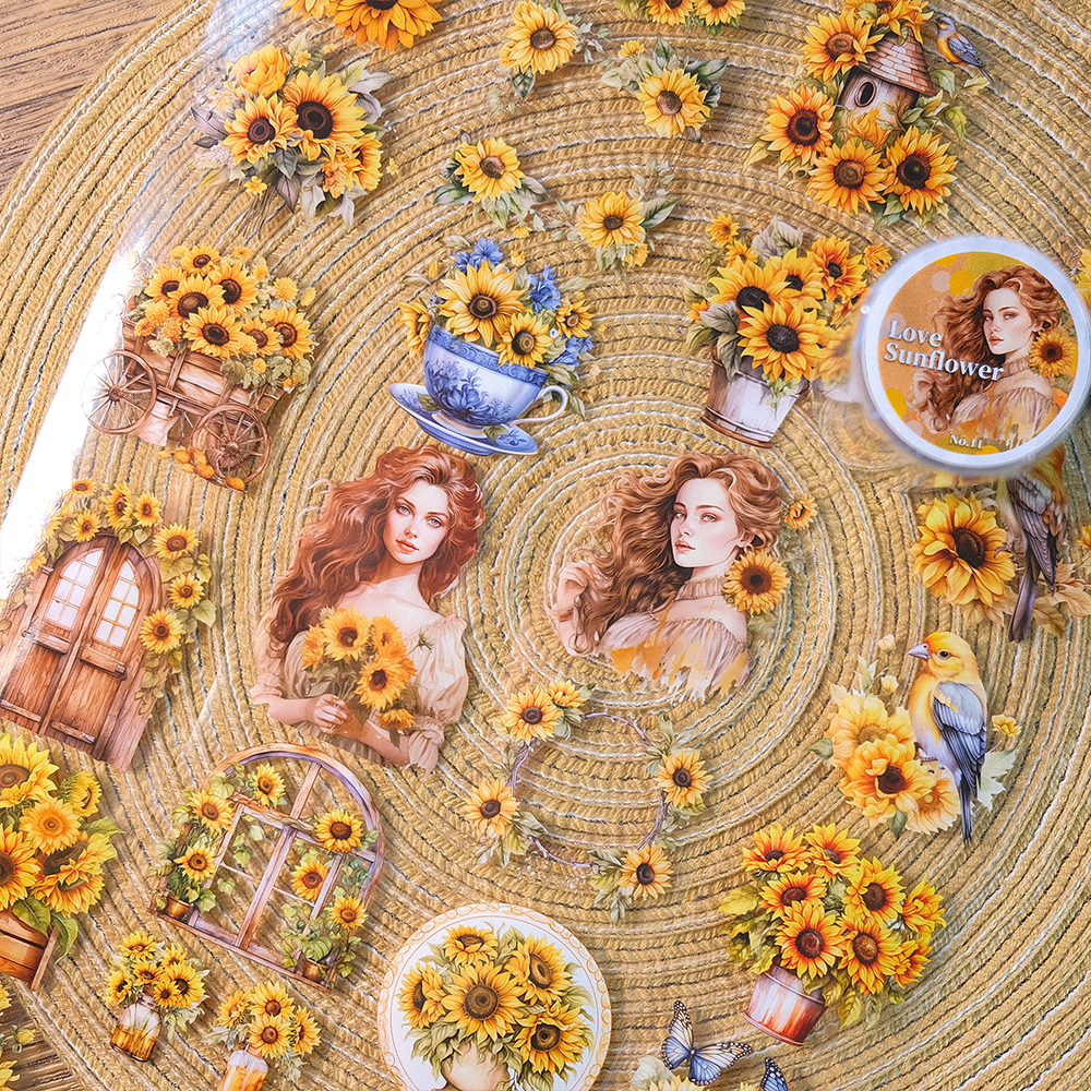 Love Sunflower PET Tape| No.11 | MOOBOOM Design