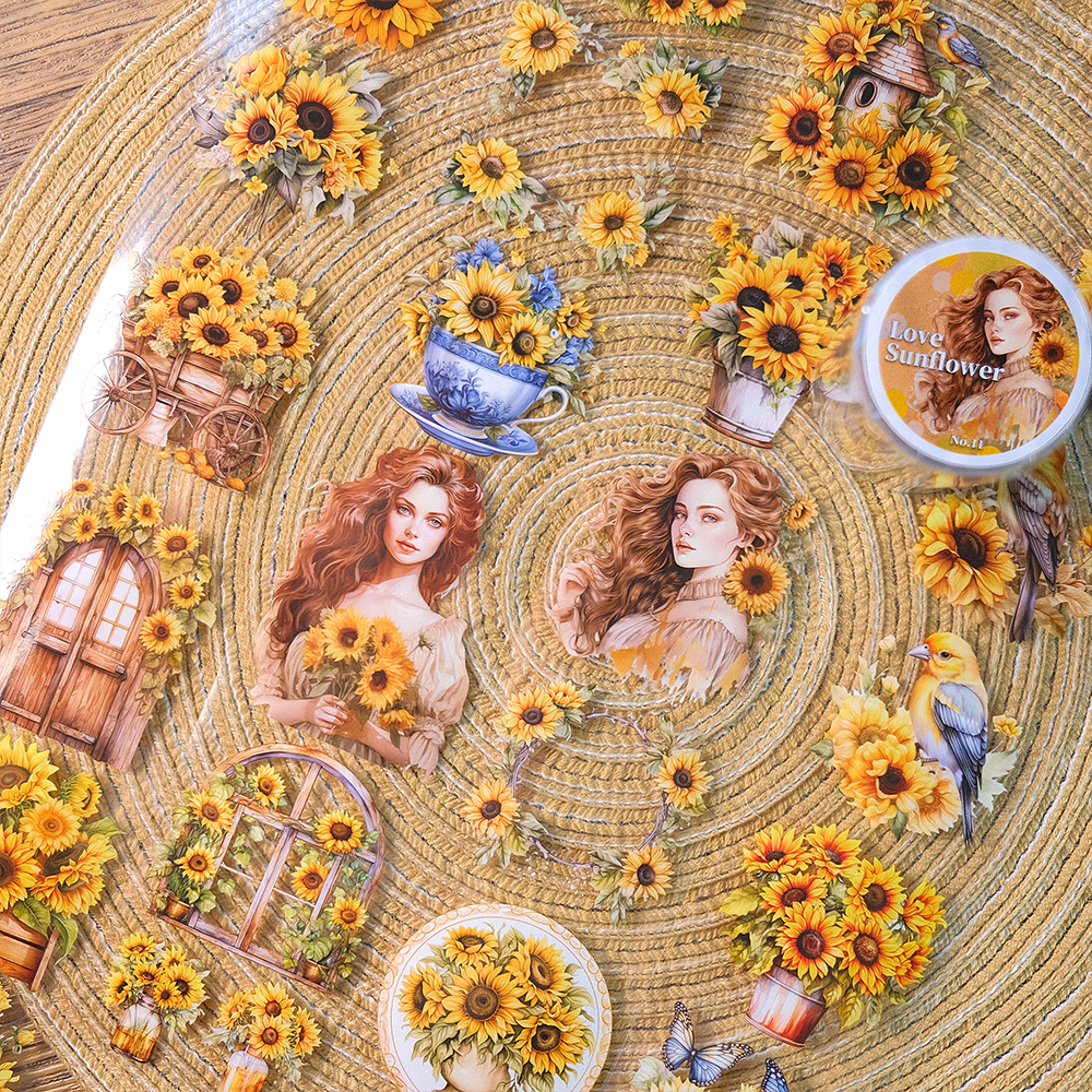 Love Sunflower PET Tape | MOOBOOM Design