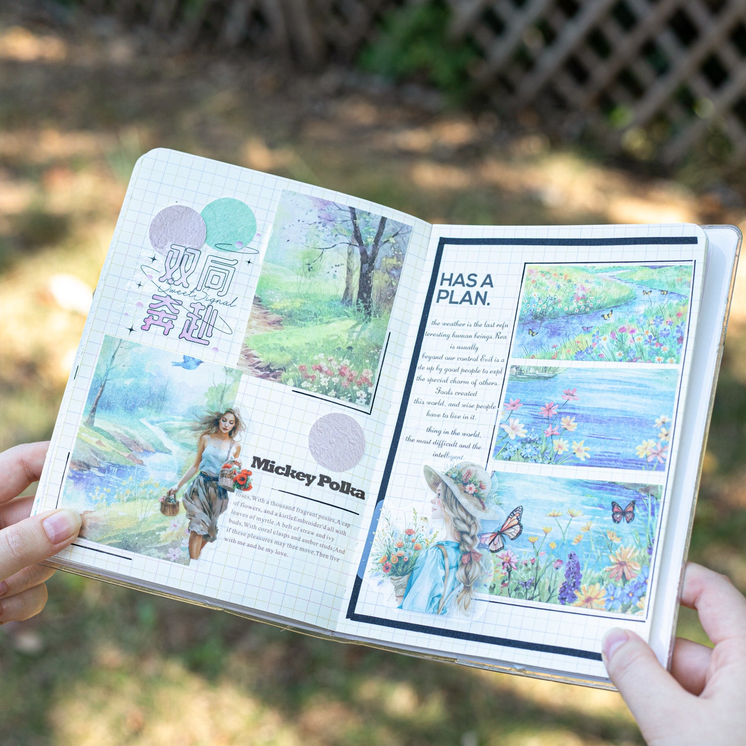 Spring Scenery Scrapbooking Paper