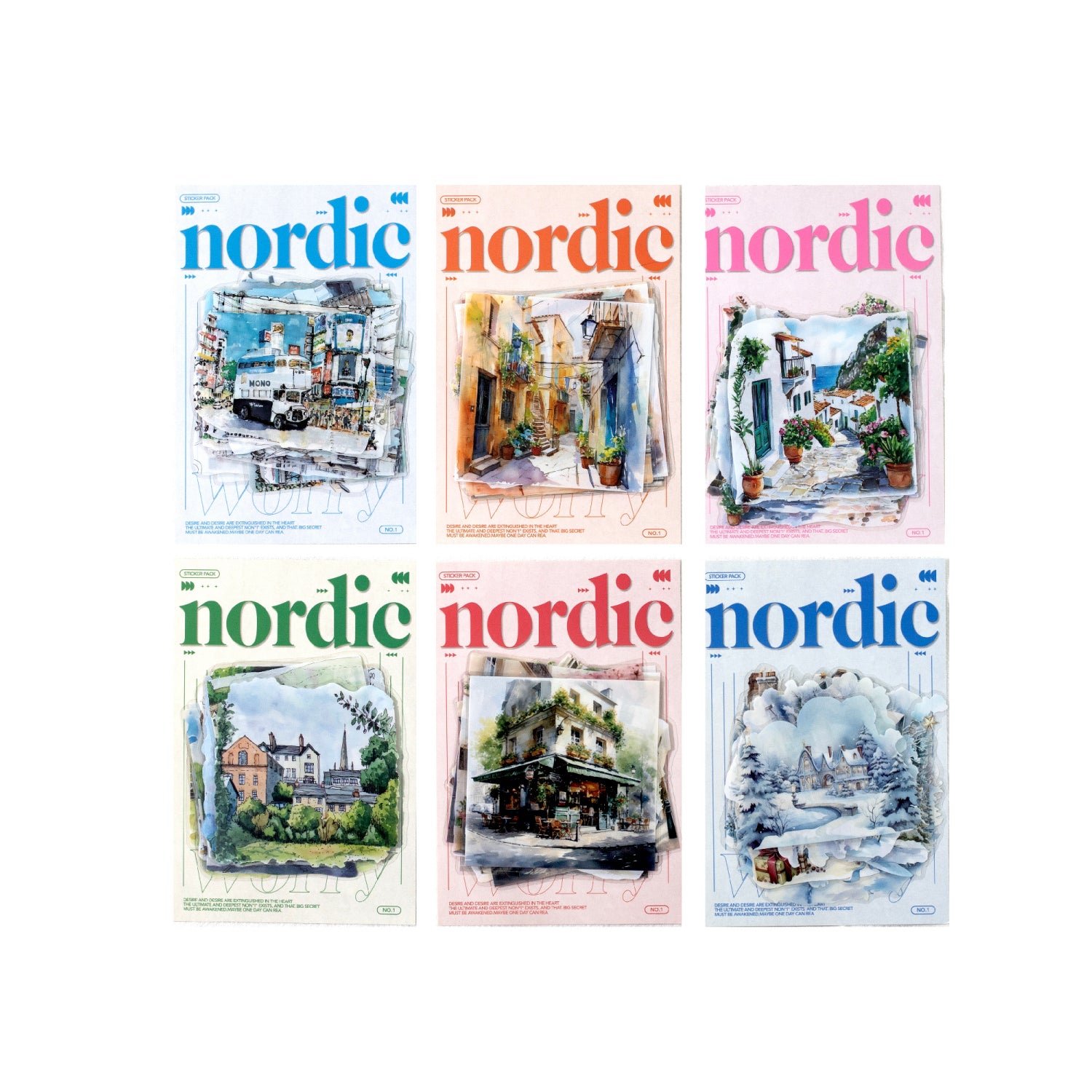 Nordic Landscape PET Sticker