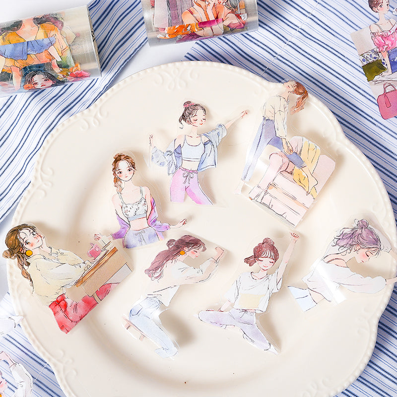 Gentle Years Series Girl Pre-cut PET Tape