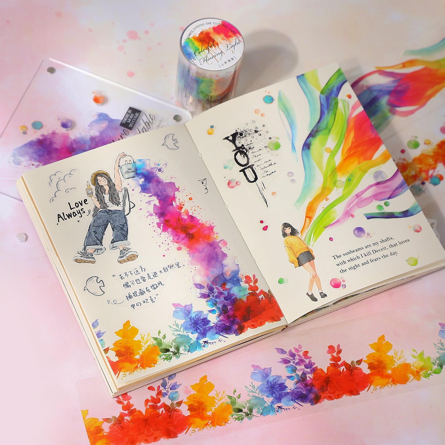 Colorfiul Flowing Light PET Tape