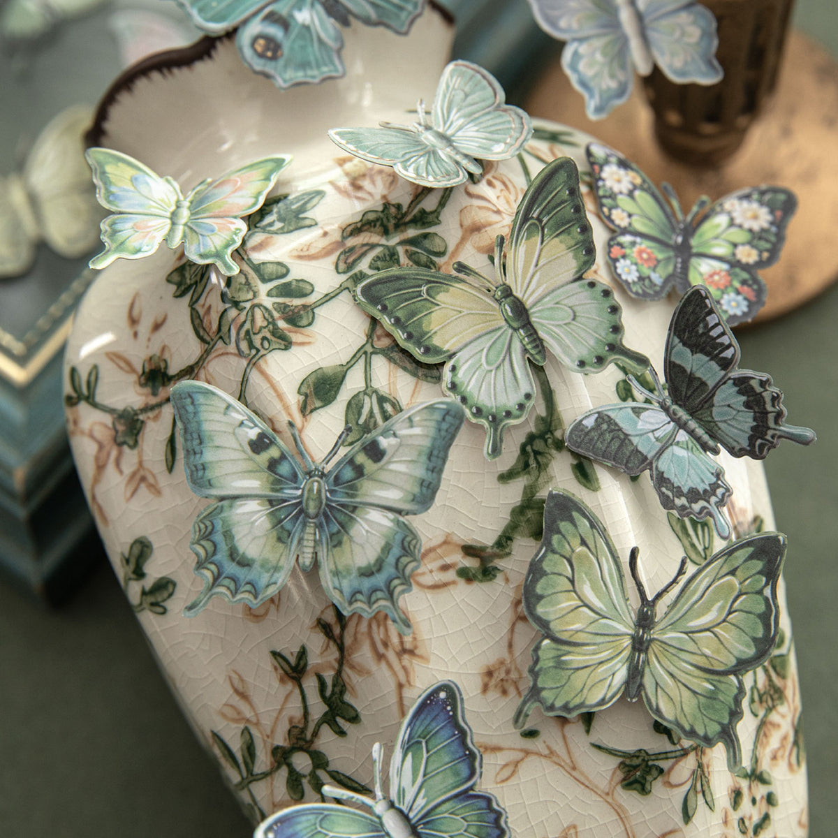 Butterfly Ceramics Museum Paper Sticker