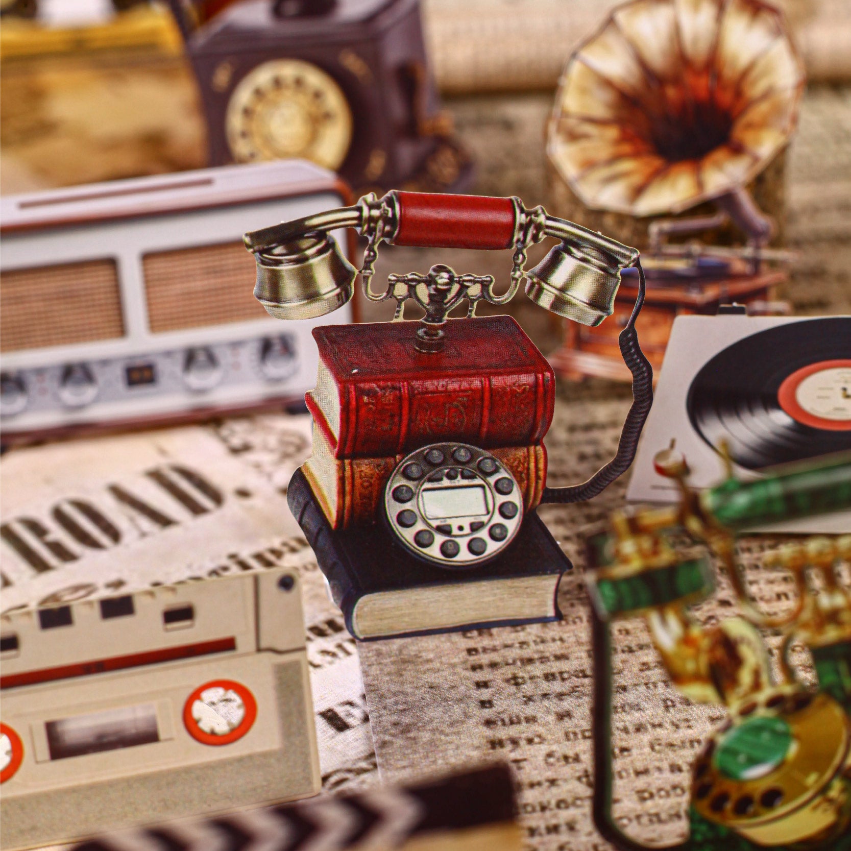 Phonograph Paper Sticker