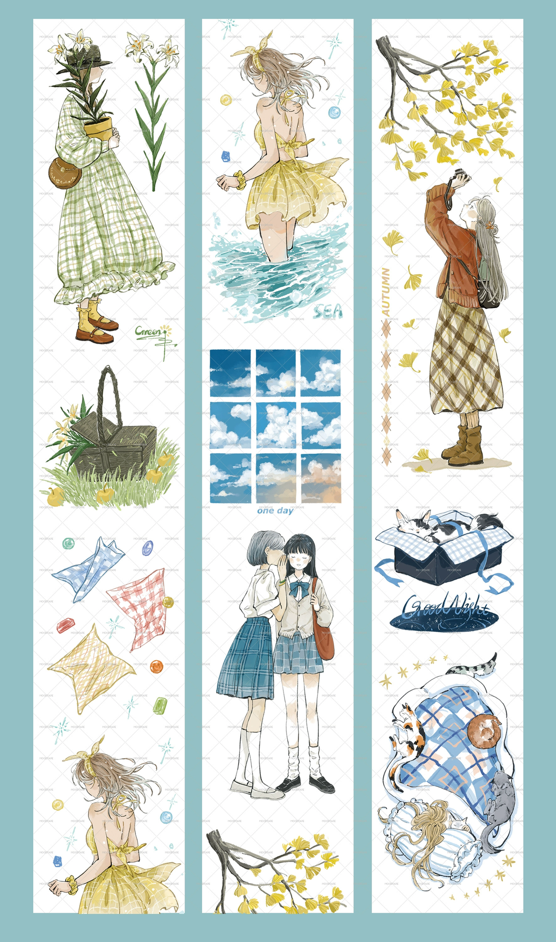 【MOOD】Innocent Memories Character PET Tape